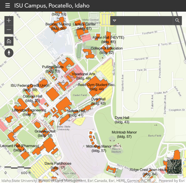 ISU Camnpus web map 
